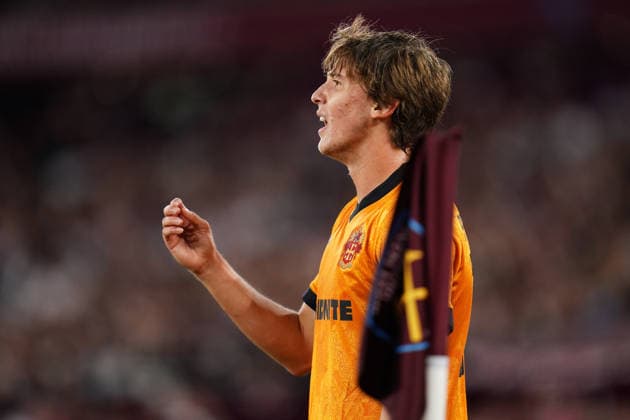 Sky Bet Championship: West Ham United v Wolverhampton Wanderers Fer Lopez of Wolverhampton Wanderers during the Sky Bet Championship match West Ham United vs Wolverhampton Wanderers at London Stadium, London, United Kingdom on 01 September 2026 (Photo by Harvey Murphy News Images) Copyright: xHarveyxMurphy NewsxImagesx
