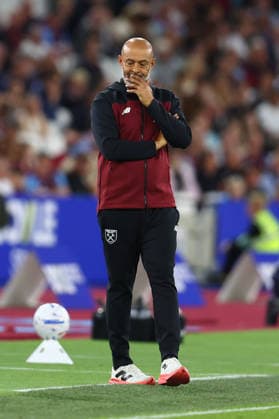 London, England, 1st September 2026. Nuno Espirito Santo head coach of West Ham United during the West Ham United vs Wolverhampton Wanderers Sky Bet Championship match at the London Stadium, London. Picture credit should read: Paul Terry Sportimage EDITORIAL USE ONLY. No use with unauthorised audio, video, data, fixture lists, club league logos or live services. Online in-match use limited to 120 images, no video emulation. No use in betting, games or single club league player publications. SPI_029_PT_West_Ham_Wolves SPI-4952-0029