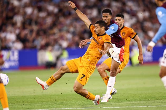 West Ham United v Wolverhampton Wanderers 01 September 2026, London - EFL Championship Football - West Ham United v Wolverhampton Wanderers - Divine Mukasa of West Ham United scores their first goal - Photo: Jacques Feeney Offside. London UK *** West Ham United gegen Wolverhampton Wanderers, 1. September 2026, London, EFL Championship, Fußball: West Ham United gegen Wolverhampton Wanderers – Divine Mukasa von West Ham United erzielt das erste Tor. Foto: Jacques Feeney. Abseits. London, Großbritannien  Copyright: xJacquesxFeeneyx xOffsidexOffside