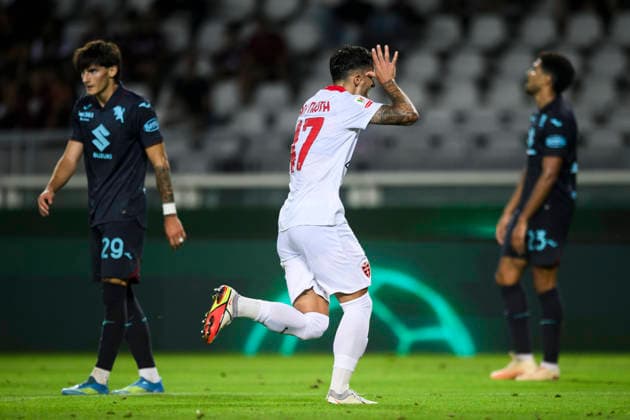 Torino FC v AC Monza - Coppa Italia Dany Mota of AC Monza celebrates after scoring a goal during the Coppa Italia football match between Torino FC and AC Monza. Turin Italy Copyright: xNicolòxCampox