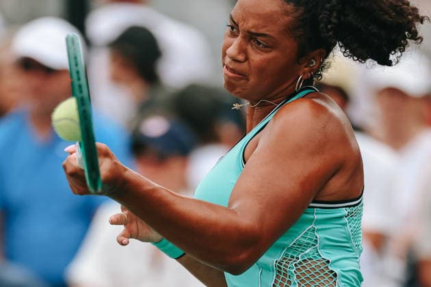 US Open tennis tournament - Day 3 Robin Montgomery of USA in action against Maria Sakkari of Greece during the Women™s Singles first round match of the US Open Tennis Championships in Flushing Meadows, New York, USA, 01 September 2026. FLUSHING MEADOWS NEW YORK United States  Copyright: xOLGAxFEDOROVAx