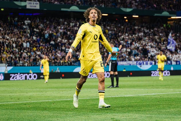 DFB-Pokal: HEBC - Borussia Dortmund, 01.09.2026 TOR, JUBEL zum 0:5 durch Fabio Daniel Soares Silva (Borussia Dortmund, 21); Fußball, DFB-Pokal, 1. Runde: HEBC vs. Borussia Dortmund am 01.09.2026 im Volksparkstadion, Hamburg DFB REGULATIONS PROHIBIT ANY USE OF PHOTOGRAPHS AS IMAGE SEQUENCES AND OR QUASI-VIDEO. *** DFB Cup: HEBC vs. Borussia Dortmund, September 1, 2026 – Goal, Celebration of the 0–5 goal by Fabio Daniel Soares Silva (Borussia Dortmund), 21 Soccer, DFB Cup, First Round: HEBC vs. Borussia Dortmund on September 1, 2026, at the Volksparkstadion, Hamburg. DFB regulations prohibit any use of photographs as image sequences and or quasi-video. Copyright: xBEAUTIFULxSPORTS Tonhäuserx