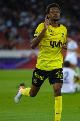 1. September 2026, Fussball, Brack Super League 2026 27, Runde 6, FC Zürich vs. BSC Young Boys, Stadion Letzigrund, Zürich, Schweiz Alan Virginius (7, BSC Young Boys), Torschütze zum 1:4 für YB Photo: Urs Ottiger
