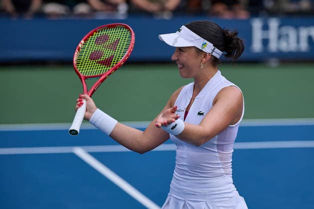 September 1, 2026, New York, New York, United States of America: Eva Lys of Germany celebrates the win of the match during the 2026 US Open - Tennis Championships Tennis 2026: US Open - Tennis Championships: 1st RD: LYS 6:3 6:3 KNUTSON  - ZUMAs343 20260901_zsp_s343_063 Copyright: xMathiasxSchulzx