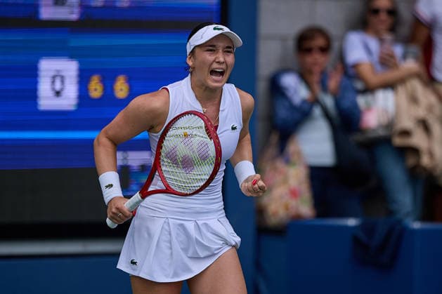 September 1, 2026, New York, New York, United States of America: Eva Lys of Germany very emotional, reacts after the matchpoint during the 2026 US Open - Tennis Championships Tennis 2026: US Open - Tennis Championships: 1st RD: LYS 6:3 6:3 KNUTSON  - ZUMAs343 20260901_zsp_s343_069 Copyright: xMathiasxSchulzx