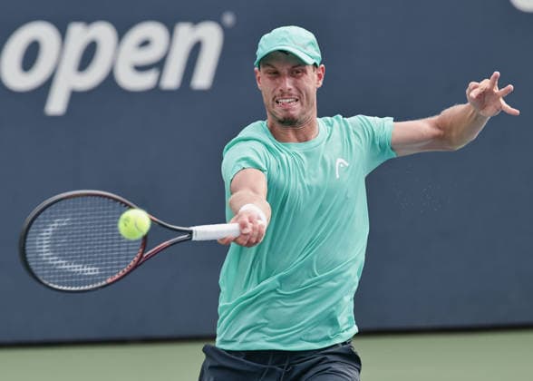 Filip Misolic (AUT), US Open Championships, Billie Jean King National Tennis Center, Flushing Meadows, New York, USA . *** Filip Misolic (AUT), U.S. Open Championships, Billie Jean King National Tennis Center, Flushing Meadows, New York, USA Copyright: xJuergenxHasenkopfx