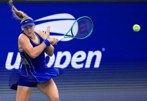 US Open tennis tournament - Day 3 Mirra Andreeva of Russia in action against Janice Tien of Indonesia during the Women s Singles first round match of the US Open Tennis Championships, in Flushing Meadows, New York, USA, 01 September 2026. FLUSHING MEADOWS NEW YORK United States  Copyright: xCRISTOBALxHERRERA-ULASHKEVICHx
