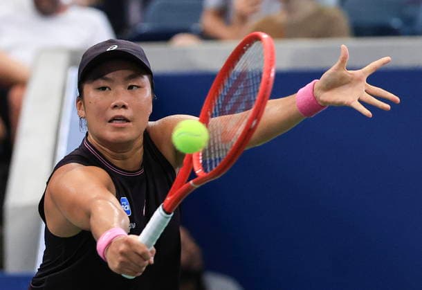 US Open tennis tournament - Day 3 Janice Tien of Indonesia in action against Mirra Andreeva of Russia during the Women s Singles first round match of the US Open Tennis Championships, in Flushing Meadows, New York, USA, 01 September 2026. FLUSHING MEADOWS NEW YORK United States  Copyright: xCRISTOBALxHERRERA-ULASHKEVICHx