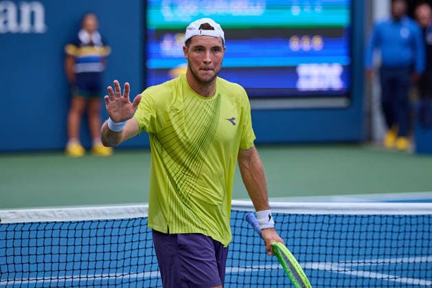 September 1, 2026, New York, New York, United States of America: Jan-Lennard Struff of Germany celebrates the win of the match during the 2026 US Open - Tennis Championships Tennis 2026: US Open - Tennis Championships: 1st RD: STRUFF 6:4 6:3 6:3 CARABELLI  - ZUMAs343 20260901_zsp_s343_089 Copyright: xMathiasxSchulzx