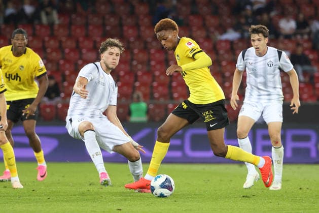 FC Zuerich - Young Boys Alvyn Sanches (YB) 01.09.2026 Zuerich , SCHWEIZ, Stadion Letzigrund Zuerich Fussball Saison 2026 2027 Herren Fussball Super League FC Zuerich - BSC Young Boys Bern Alvyn Sanches (YB)