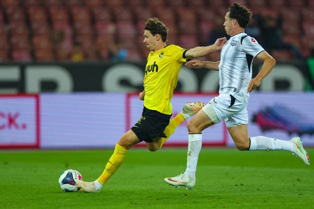 1. September 2026, Fussball, Brack Super League 2026 27, Runde 6, FC Zürich vs. BSC Young Boys, Stadion Letzigrund, Zürich, Schweiz Christian Fassnacht (16, BSC Young Boys) mit dem 1:3 für YB Photo: Urs Ottiger