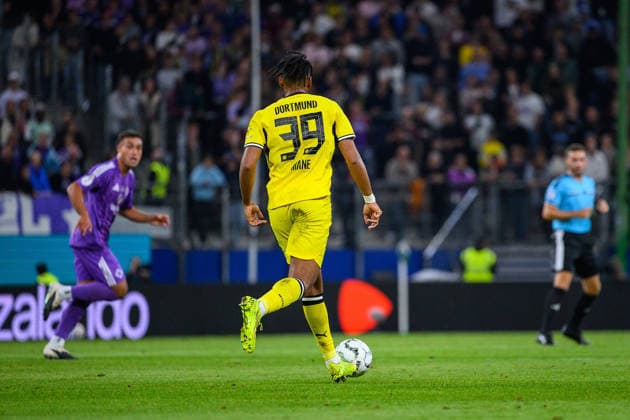Fußball I Saison 2026-2027 I DFB-Pokal I 1. Runde I HEBC - Borussia Dortmund I 01.09.2026 Filippo Mane (39, Borussia Dortmund) Hamburg Volksparkstadion Hamburg Deutschland *** Soccer 2026–2027 Season DFB Cup First Round HEBC vs. Borussia Dortmund September 1, 2026 Filippo Mane 39, Borussia Dortmund Volksparkstadion, Hamburg, Germany Copyright: xLobecax xHenningxRohlfsx