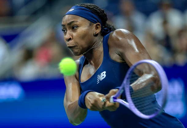 US Open tennis tournament - Day 3 Coco Gauff of the USA in action against Zeynep Sonmez of Turkey during the women s singles first round of the US Open Tennis Championships at the USTA Billie Jean King National Tennis Center in Flushing Meadows, New York, USA, 01 September 2026. The 2026 US Open tournament runs from 23 August to 13 September. FLUSHING MEADOWS NEW YORK United States  Copyright: xCRISTOBALxHERRERA-ULASHKEVICHx