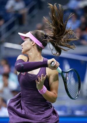 Zeynep Somnez of Turkey in action 2026 US Open, Day Three, USTA Billie Jean King National Tennis Center, New York, USA - 01 Sep 2026New York USTA Billie Jean King National T New York (NY) United States of America EDITORIAL USE ONLY No use with unauthorised audio, video, data, fixture lists, club league logos or live services. Online in-match use limited to 120 images, no video emulation. No use in betting, games or single club league player publications.  Copyright: xEllaxLing Shutterstockx 17124552by