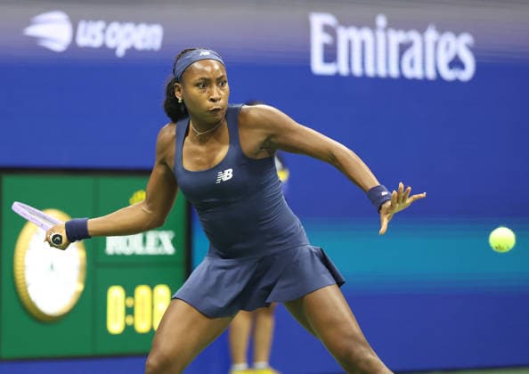 September 1, 2026, New York City, New York, USA: COCO GAUFF of USA during the match against Z. Sonmez of Turkey in the first round of Grand Slam tournament US Open. New York, USA. Gauff won 6:3, 6:4 New York City USA - ZUMAc278 20260901_zsp_c278_019 Copyright: xMarcinxCholewinskix