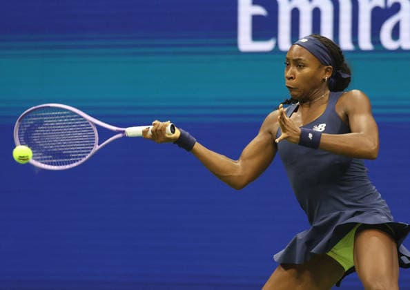 September 1, 2026, New York City, New York, USA: COCO GAUFF of USA during the match against Z. Sonmez of Turkey in the first round of Grand Slam tournament US Open. New York, USA. Gauff won 6:3, 6:4 Tennis: US Open - Coco Gauff 6:3, 6:4  - ZUMAc278 20260901_zsp_c278_020 Copyright: xMarcinxCholewinskix