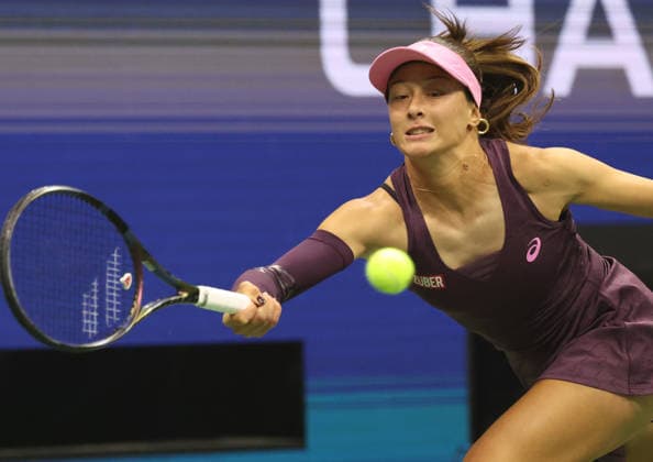 September 1, 2026, New York City, New York, USA: ZEYNEP SONMEZ of Turkey during the match against C. Gauff of USA in the first round of Grand Slam tournament US Open. New York, USA. Sonmez lost 3:6, 4:6 Tennis: US Open - Zeynep Sonmez 3:6, 4:6 Coco Gauff  - ZUMAc278 20260901_zsp_c278_030 Copyright: xMarcinxCholewinskix
