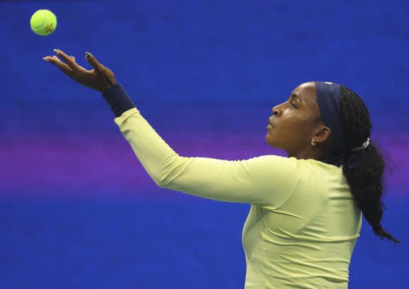 September 1, 2026, New York City, New York, USA: COCO GAUFF of USA before the match against Z. Sonmez of Turkey in the first round of Grand Slam tournament US Open. New York, USA. Gauff won 6:3, 6:4 Tennis: US Open - Coco Gauff 6:3, 6:4  - ZUMAc278 20260901_zsp_c278_001 Copyright: xMarcinxCholewinskix