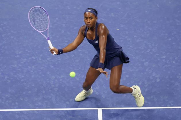 US Open tennis tournament - Day 3 Coco Gauff of the USA in action against Zeynep Sonmez of Turkey during their Women™s Singles round one mathc of the US Open Tennis Championships in Flushing Meadows, New York, USA, 01 September 2026. FLUSHING MEADOWS NEW YORK United States  Copyright: xBRIANxHIRSCHFELDx