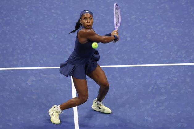 US Open tennis tournament - Day 3 Coco Gauff of the USA in action against Zeynep Sonmez of Turkey during their Women™s Singles round one mathc of the US Open Tennis Championships in Flushing Meadows, New York, USA, 01 September 2026. FLUSHING MEADOWS NEW YORK United States  Copyright: xBRIANxHIRSCHFELDx