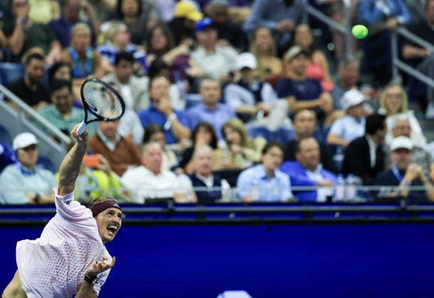 US Open tennis tournament - Day 3 Alexander Zverev of Germany in action against Lorenzo Sonego of Italy during the men s singles first round of the US Open Tennis Championships at the USTA Billie Jean King National Tennis Center in Flushing Meadows, New York, USA, 01 September 2026. The 2026 US Open tournament runs from 23 August to 13 September. FLUSHING MEADOWS NEW YORK United States  Copyright: xCRISTOBALxHERRERA-ULASHKEVICHx