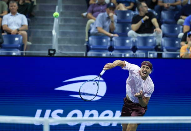US Open tennis tournament - Day 3 Alexander Zverev of Germany in action against Lorenzo Sonego of Italy during the men s singles first round of the US Open Tennis Championships at the USTA Billie Jean King National Tennis Center in Flushing Meadows, New York, USA, 01 September 2026. The 2026 US Open tournament runs from 23 August to 13 September. FLUSHING MEADOWS NEW YORK United States  Copyright: xCRISTOBALxHERRERA-ULASHKEVICHx