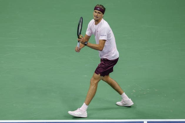 US Open tennis tournament - Day 3 Alexander Zverev of Germany in action against Lorenzo Sonego of Italy during their Men™s Singles round one match of the US Open Tennis Championships in Flushing Meadows, New York, USA, 01 September 2026. FLUSHING MEADOWS NEW YORK United States  Copyright: xBRIANxHIRSCHFELDx
