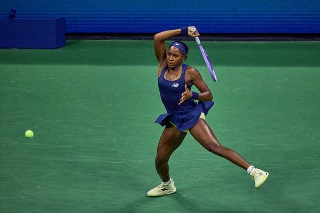 September 1, 2026, New York, New York, United States of America: Coco Gauff of United States returns with forehand during the 2026 US Open - Tennis Championships Tennis 2026: US Open - Tennis Championships: 1st RD: GAUFF 6:3 6:4 SONMEZ  - ZUMAs343 20260901_zsp_s343_136 Copyright: xMathiasxSchulzx