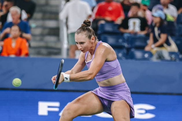 US Open tennis tournament - Day 3 Mary Stoiana of the USA in action against Alexandra Eala of the Philippines during their Women™s Singles round one match of the US Open Tennis Championships in Flushing Meadows, New York, USA, 01 September 2026. FLUSHING MEADOWS NEW YORK United States  Copyright: xOlgaxFedorovax