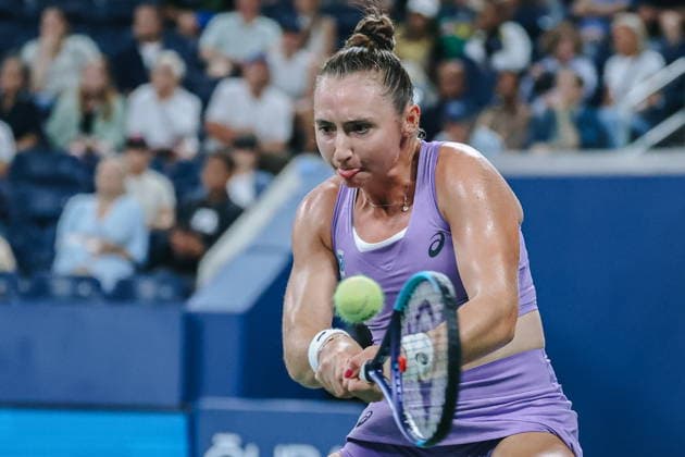 US Open tennis tournament - Day 3 Mary Stoiana of the USA in action against Alexandra Eala of the Philippines during their Women™s Singles round one match of the US Open Tennis Championships in Flushing Meadows, New York, USA, 01 September 2026. FLUSHING MEADOWS NEW YORK United States  Copyright: xOlgaxFedorovax