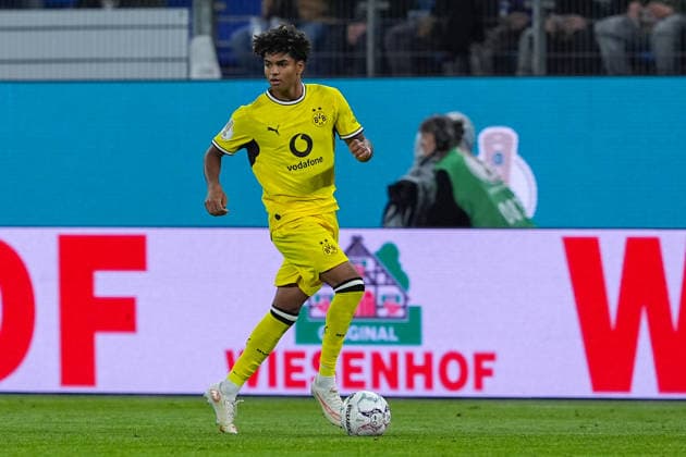 01.09.2026, xydrx, Fußball, DFB Pokal, HEBC Hamburg - Borussia Dortmund, Saison 2026 2027, Volksparkstadion: Mathis Albert (Borussia Dortmund, 41) DFB regulations prohibit any use of photographs as image sequences and or quasi-video. *** September 1, 2026, xydrx, Soccer, DFB Cup, HEBC Hamburg vs. Borussia Dortmund, 2026–2027 Season, Volksparkstadion, Mathis Albert, Borussia Dortmund, 41. DFB regulations prohibit any use of photographs as image sequences and or quasi-video. Copyright: HMBxMedia YannisxDreimann