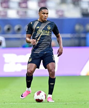 QATAR CUP 2026 SEMI-FINAL MATCH AL-SADD SC AND AL-GHARAFA SC Pedro Miguel of Al Sadd SC compete during the Qatar Cup 2026 semi-final match between Al-Sadd SC and Al-Gharafa SC at Khalifa International Stadium in Doha, Qatar, on September 1, 2026. DOHA Qatar Copyright: xNOUSHADx