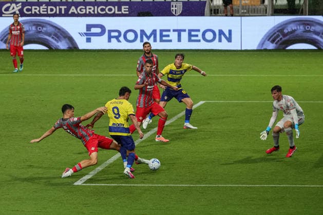 IPA88019469 - Parma s Jose David Romero in action during the Parma Calcio vs. US Cremonese Coppa Italia match in Parma, Italy, on September 1, 2026  Copyright: xLorenzoxCattani IPAxSportx xx 88019469