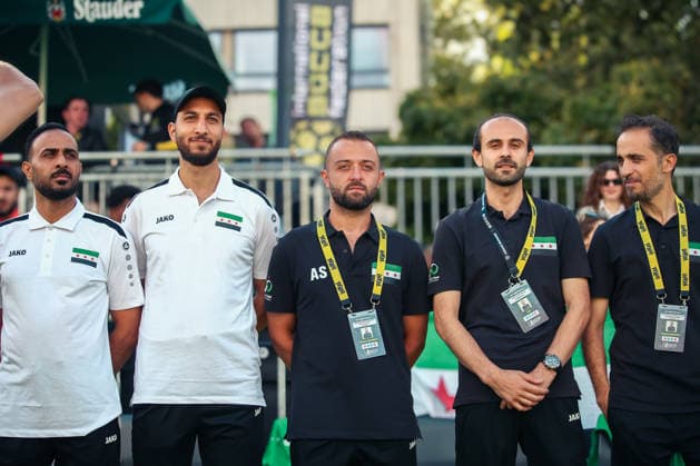 Essen, Deutschland, Europa: SOCCA World Cup 2026, Kleinfeldfußball (6 gegen 6), Gruppenspiel zwischen Syrien und Irland. Spielszenen, Zweikämpfe, Spieler und Emotionen während der Partie im Rahmen der internationalen SOCCA-Weltmeisterschaft in Essen. Copyright: xAymanxAlahmedx