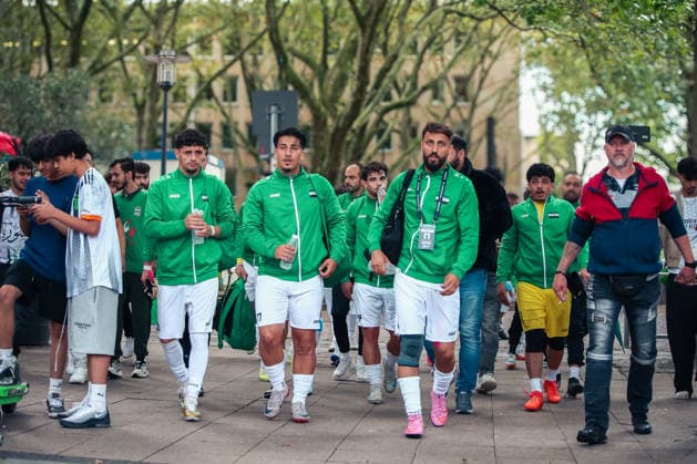 Essen, Deutschland, Europa: SOCCA World Cup 2026, Kleinfeldfußball (6 gegen 6), Gruppenspiel zwischen Syrien und Irland. Spielszenen, Zweikämpfe, Spieler und Emotionen während der Partie im Rahmen der internationalen SOCCA-Weltmeisterschaft in Essen. Copyright: xAymanxAlahmedx