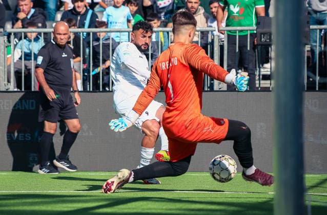 Essen, Deutschland, Europa: SOCCA World Cup 2026, Kleinfeldfußball (6 gegen 6), Gruppenspiel zwischen Syrien und Irland. Tor zum Aias Aosman Copyright: xAymanxAlahmedx