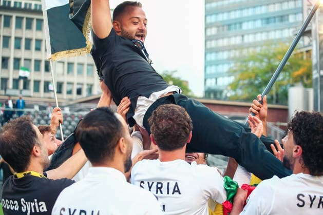 Essen, Deutschland, Europa: SOCCA World Cup 2026, Kleinfeldfußball (6 gegen 6), Gruppenspiel zwischen Syrien und Irland. ABDULRAHMAN SAKET Head Coach Copyright: xAymanxAlahmedx