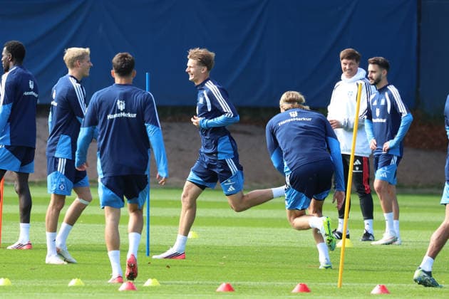 02.09.2026, xrekx, Fussball 1.Bundesliga, Hamburger SV - Training v.l. David Moller Wolfe (Hamburger SV) Hamburg *** September 2, 2026, xrekx, Soccer 1. Bundesliga, Hamburger SV Training: David Moller Wolfe, Hamburger SV, Hamburg