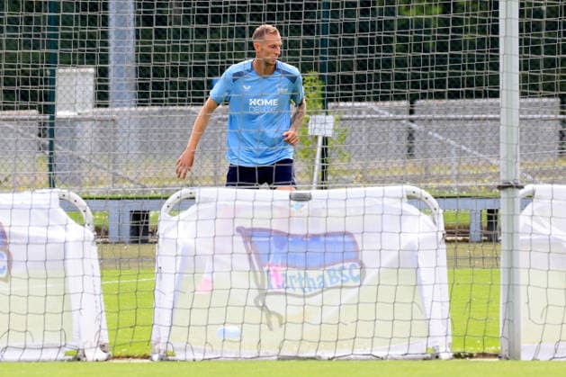 02.09.2026, DEU GER, Fussball , 2.Fussballbundesliga, Saison 2026 2027, Sportforum, Hertha BSC, Training Gustaf Nilsson ( Hertha BSC Berlin 9 ) 2. Liga: DFB DFL regulations prohibit any use of photographs as image sequences and or quasi-video) Berlin Sportforum Berlin Deutschland *** September 2, 2026, GER, Soccer, 2nd Bundesliga, 2026–2027 season, Sportforum, Hertha BSC, Training: Gustaf Nilsson, Hertha BSC Berlin, 9, 2nd Bundesliga, DFB, DFL regulations prohibit any use of photographs as image sequences and or quasi-video. Berlin Sportforum, Berlin, Germany Copyright: xNordphotox xEnglerx