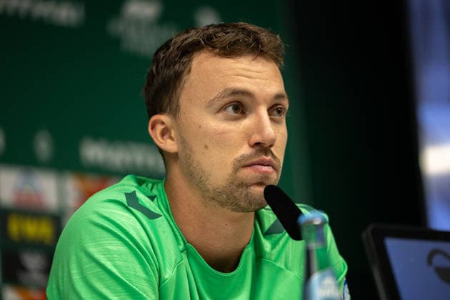02.09.2026, GER, Fußball, Herren, 1. Bundesliga, Saison 2026 2027, Spielervorstellung, SV Werder Bremen Youri Regeer ( Werder Bremen, 44 ) wird im Rahmen einer Pressekonferenz vorgestellt, Bremen Weserstadion Bremen Deutschland *** September 2, 2026, GER, Soccer, Men s, 1. Bundesliga, 2026–2027 Season, Player Introduction, SV Werder Bremen: Youri Regeer, age 44, is introduced at a press conference at the Weserstadion in Bremen, Germany Copyright: xNordphoto Maasx