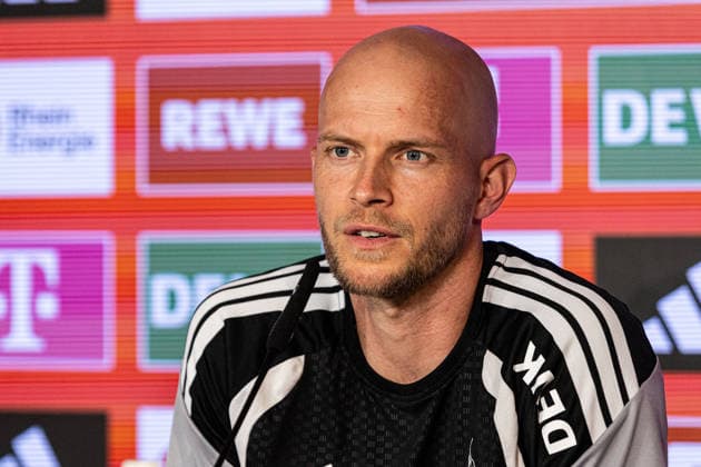 Pressekonferenz von 1.FC Köln; 02.09.2026 Rene Wagner (Cheftrainer) während einer Pressekonferenz. Pressekonferenz von 1.FC Köln vor dem Bundesligaspiel gegen VfB stuttgart; 02.09.2026 DFL regulations prohibit any use of photographs as image sequences and or quasi video. *** 1 FC Köln press conference, September 2, 2026: Head Coach Rene Wagner during a press conference. 1 FC Köln press conference ahead of the Bundesliga match against VfB Stuttgart, September 2, 2026. DFL regulations prohibit any use of photographs as image sequences and or quasi-video Copyright: xBEAUTIFULxSPORTS Buriakovx