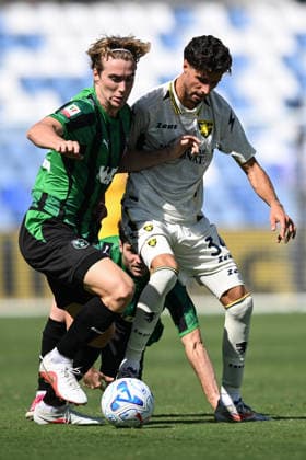 Ec Reggio Emilia 02 09 2026 - Coppa Italia Sassuolo-Frosinone foto Emanuele Comincini Image nella foto: Kristian Thorstvedt-Anouar El Azzouzi 