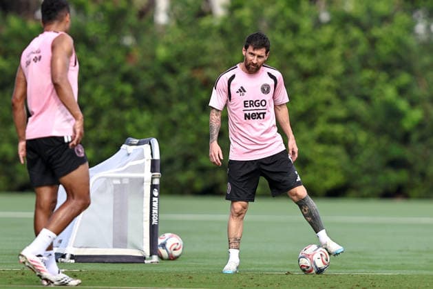 FORT LAUDERDALE, FL - SEPTEMBER 2: Leo Messi (10) of Inter Miami CF is seen during an Inter Miami Training Session at Florida Blue Training Center on September 2, 2026 in Fort Lauderdale, Florida. (Photo by Chris Arjoon Icon Sportswire) SOCCER: SEP 2 Inter Miami CF Training EDITORIAL USE ONLY Icon2609020000005