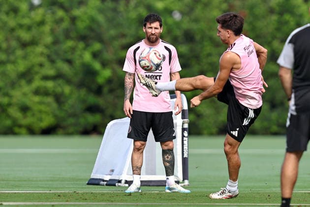 FORT LAUDERDALE, FL - SEPTEMBER 2: Leo Messi (10) of Inter Miami CF is seen during an Inter Miami Training Session at Florida Blue Training Center on September 2, 2026 in Fort Lauderdale, Florida. (Photo by Chris Arjoon Icon Sportswire) SOCCER: SEP 2 Inter Miami CF Training EDITORIAL USE ONLY Icon2609020000018