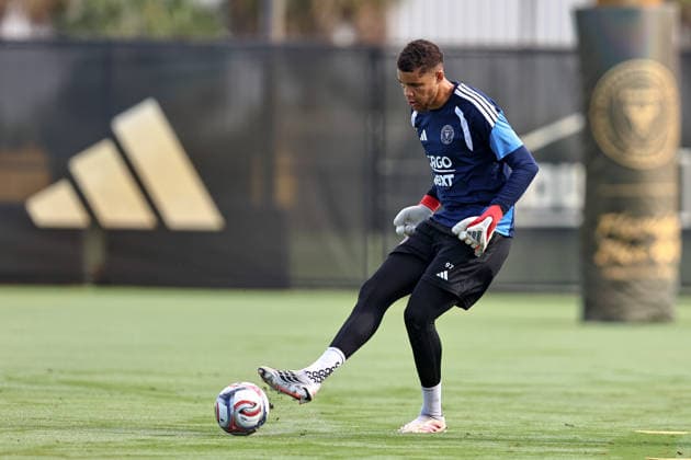 FORT LAUDERDALE, FL - SEPTEMBER 2: Dayne St. Clair (97) of Inter Miami CF is seen during an Inter Miami Training Session at Florida Blue Training Center on September 2, 2026 in Fort Lauderdale, Florida. (Photo by Chris Arjoon Icon Sportswire) SOCCER: SEP 2 Inter Miami CF Training EDITORIAL USE ONLY Icon2609020000025