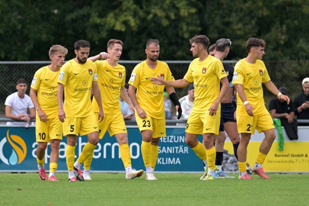 Tor,Torjubel zum 0:2 der SG Sonnenhof Grossaspach durch das Tor von Lukas Stoppel (SG Sonnenhof Großaspach, 10) TSV Ehningen vs. SG Sonnenhof Grossaspach, Fussball, DB-Regio wfv-Pokal Achtelfinale,Saison 2026 2027, 02.09.2026 TSV Ehningen vs. SG Sonnenhof Grossaspach, Fussball, DB-Regio wfv-Pokal Achtelfinale,Saison 2026 2027, 02.09.2026 Ehningen Copyright: xEibner-Pressefotox EP_TBR