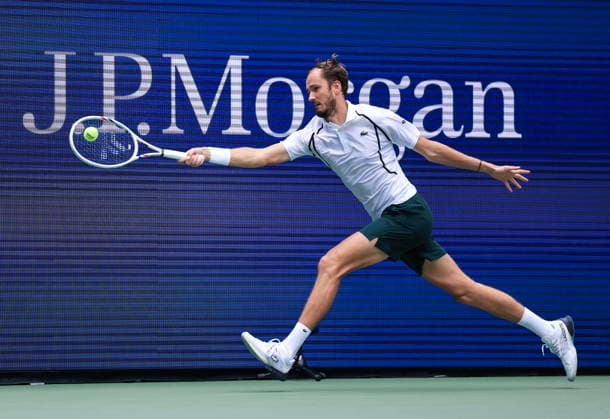 US Open tennis tournament - Day 4 Daniil Medvedev of Russia in action against Sebastian Gorzny of USA during the Men s Singles second round match of the US Open Tennis Championships in Flushing Meadows, New York, USA, 02 September 2026. FLUSHING MEADOWS NEW YORK United States  Copyright: xCRISTOBALxHERRERA-ULASHKEVICHx