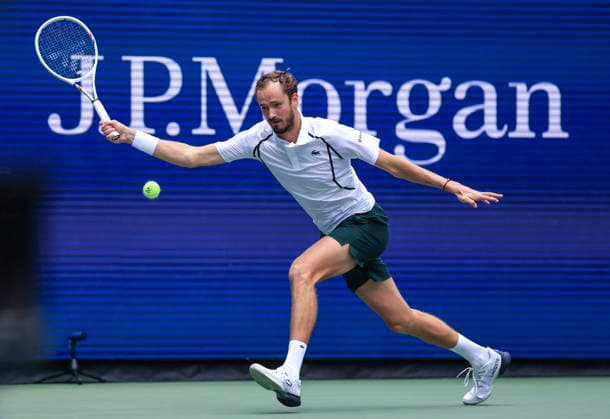 US Open tennis tournament - Day 4 Daniil Medvedev of Russia in action against Sebastian Gorzny of USA during the Men s Singles second round match of the US Open Tennis Championships in Flushing Meadows, New York, USA, 02 September 2026. FLUSHING MEADOWS NEW YORK United States  Copyright: xCRISTOBALxHERRERA-ULASHKEVICHx