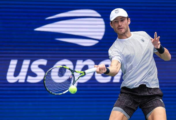 US Open tennis tournament - Day 4 Sebastian Gorzny of USA in action against Daniil Medvedev of Russia during the Men s Singles second round match of the US Open Tennis Championships in Flushing Meadows, New York, USA, 02 September 2026. FLUSHING MEADOWS NEW YORK United States  Copyright: xCRISTOBALxHERRERA-ULASHKEVICHx