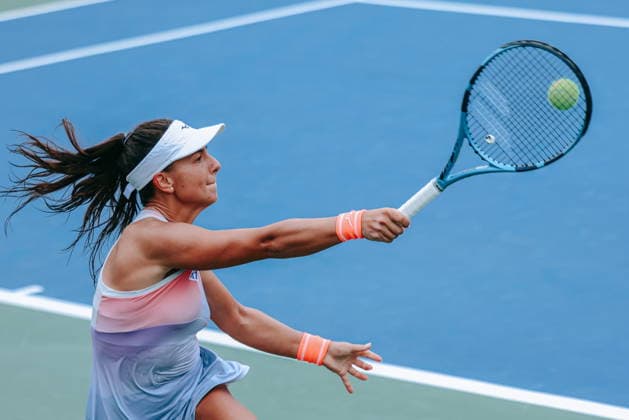 US Open tennis tournament - Day 4 Lucrezia Stefanini of Italy in action against Jasmine Paolini of Italy during the Women s Singles second round match of the US Open Tennis Championships, in Flushing Meadows, New York, USA, 02 September 2026. FLUSHING MEADOWS NEW YORK United States  Copyright: xOLGAxFEDOROVAx